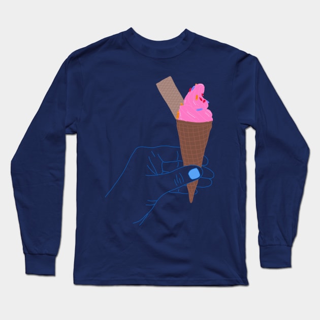 Sweet Delight Ice Cream Fantasy Long Sleeve T-Shirt by HFGJewels